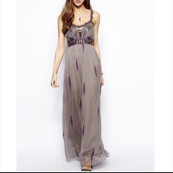 FREE PEOPLE Artemis Grecian Maxi Dress Size 2 - Picture 4 of 11